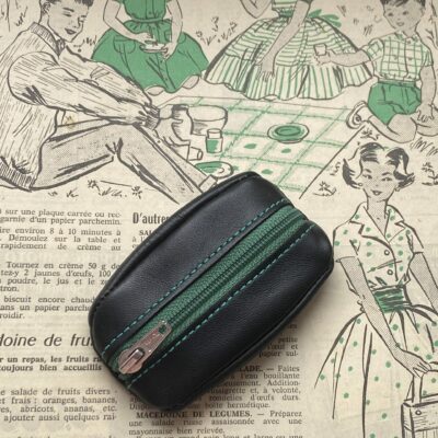 Porte Monnaie Otis Noir Vert