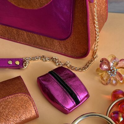 Porte Monnaie Otis Fucshia Irisé