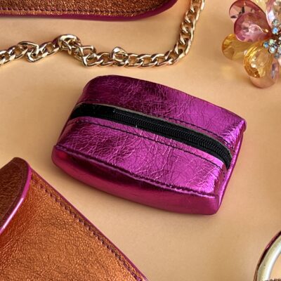 Porte Monnaie Otis Fucshia Irisé