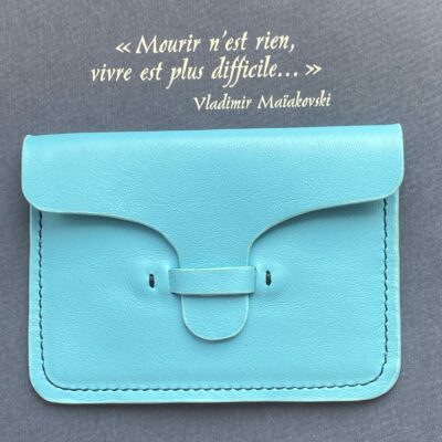 Porte Carte John Turquoise