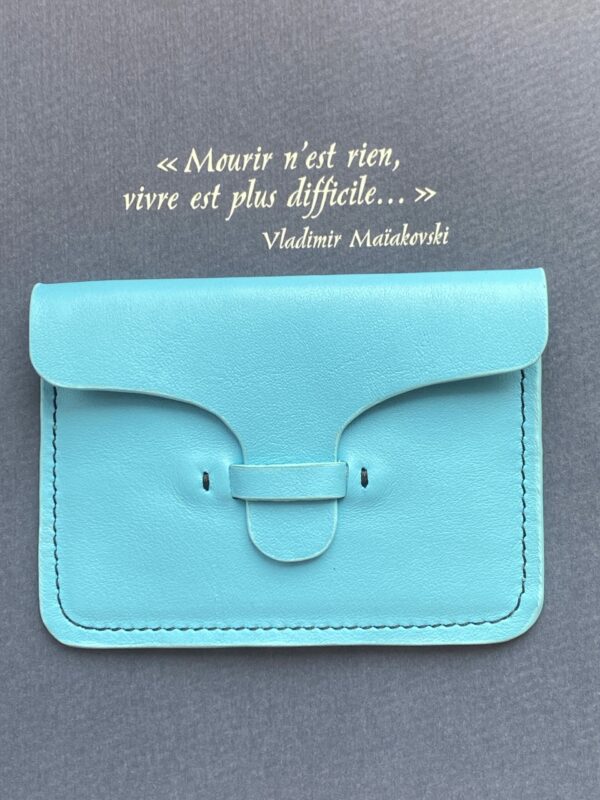 Porte Carte John Turquoise