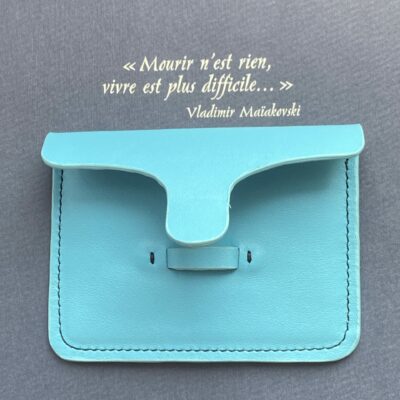 Porte Carte John Turquoise