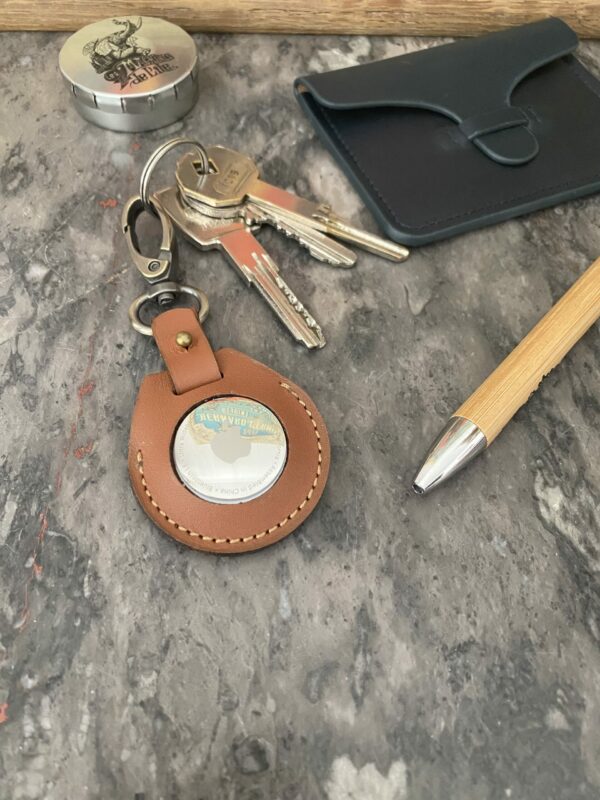 Porte Clé_Air Tag Cognac