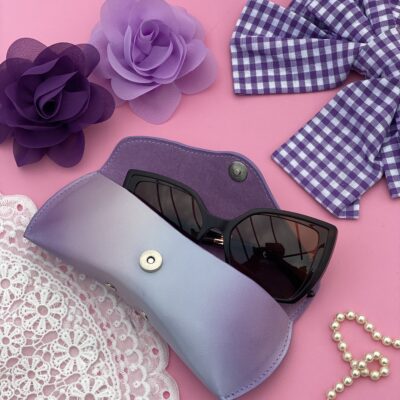 Etui à lunettes dégradé lilas
