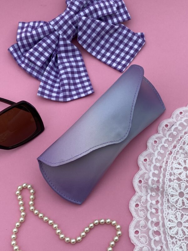 Etui à lunettes dégradé lilas