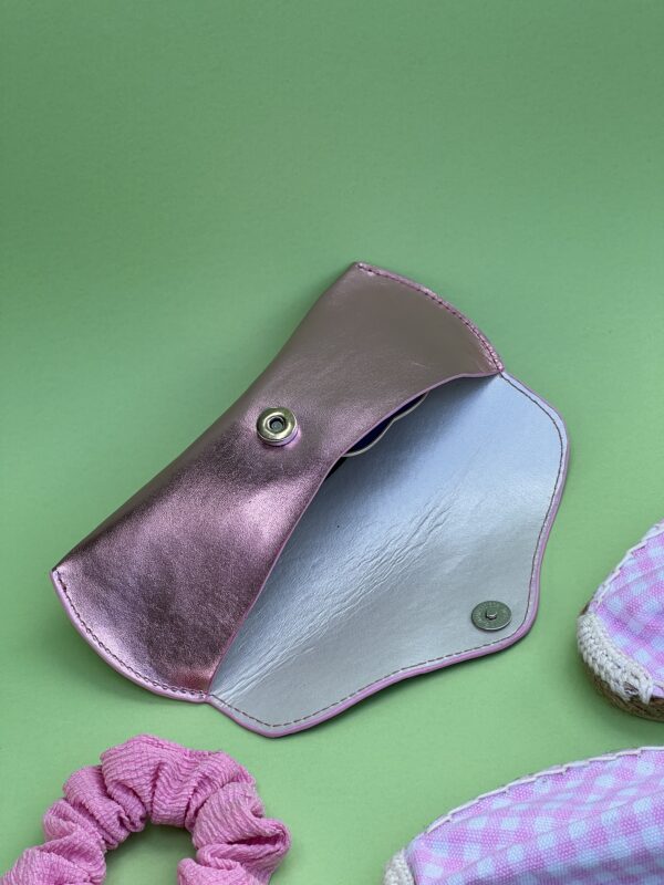 Etui à lunettes rose métallisé – Image 4