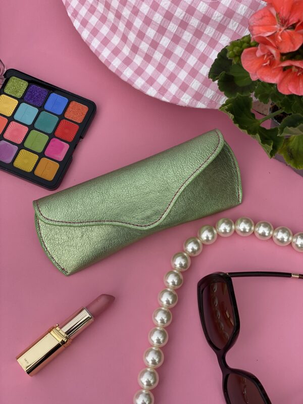 Etui à lunettes vert irisé – Image 3