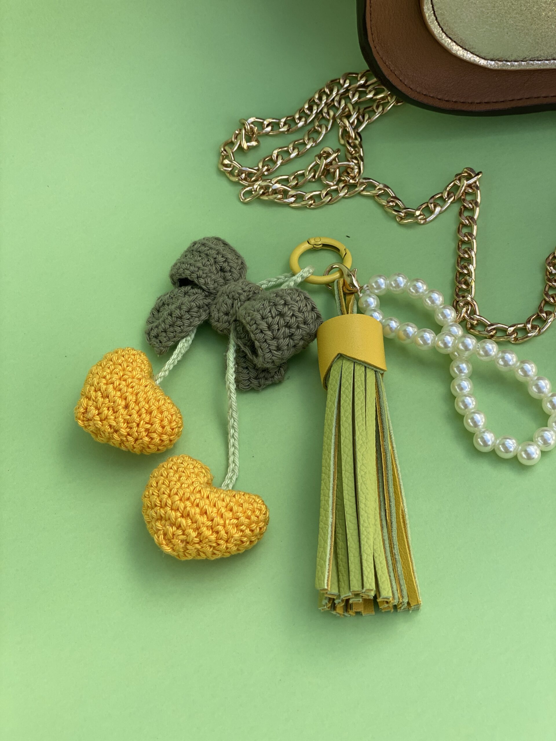 Bijou de sac Cherry on the sac citron & vert – Image 5