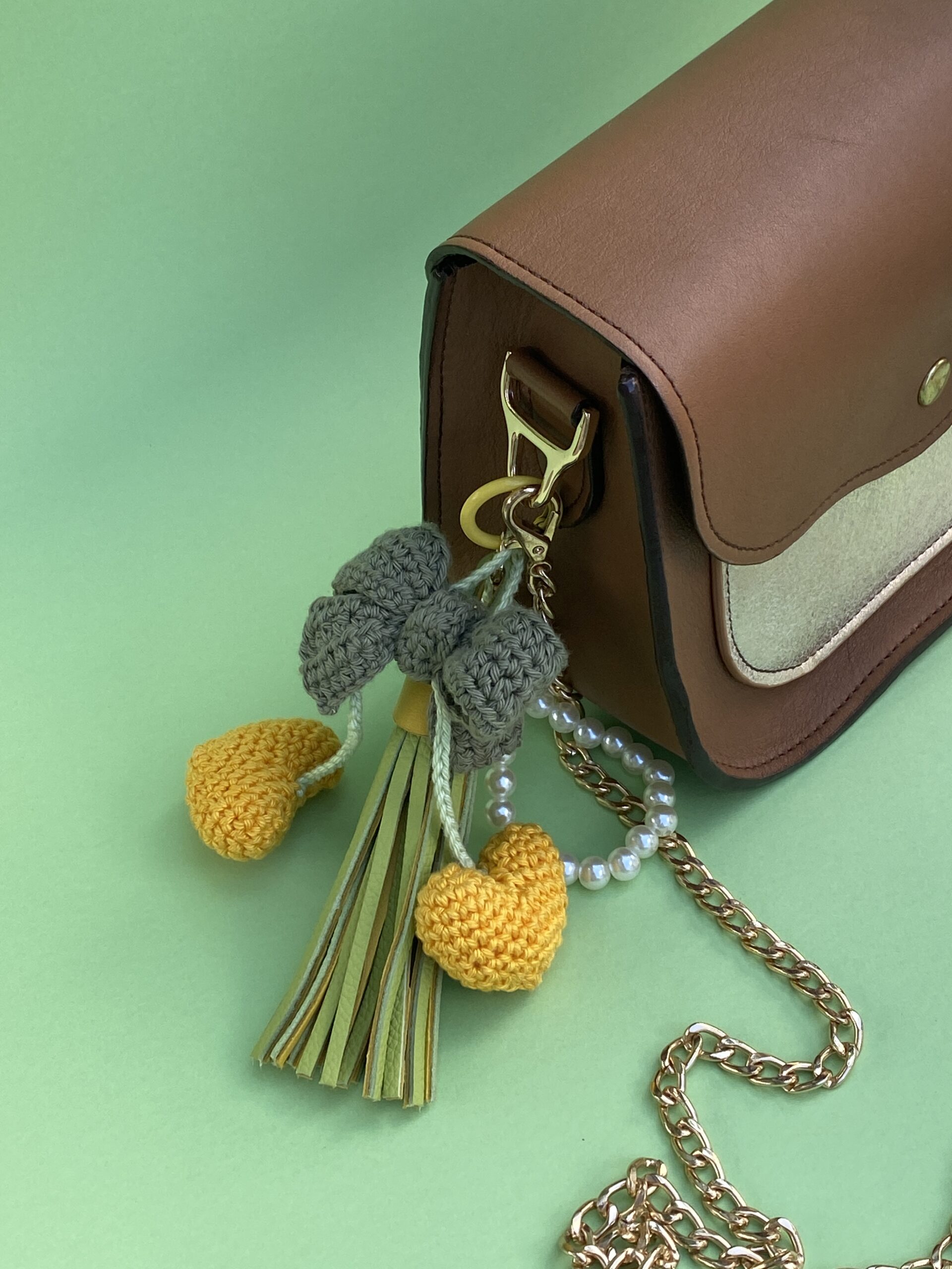 Bijou de sac Cherry on the sac citron & vert – Image 2