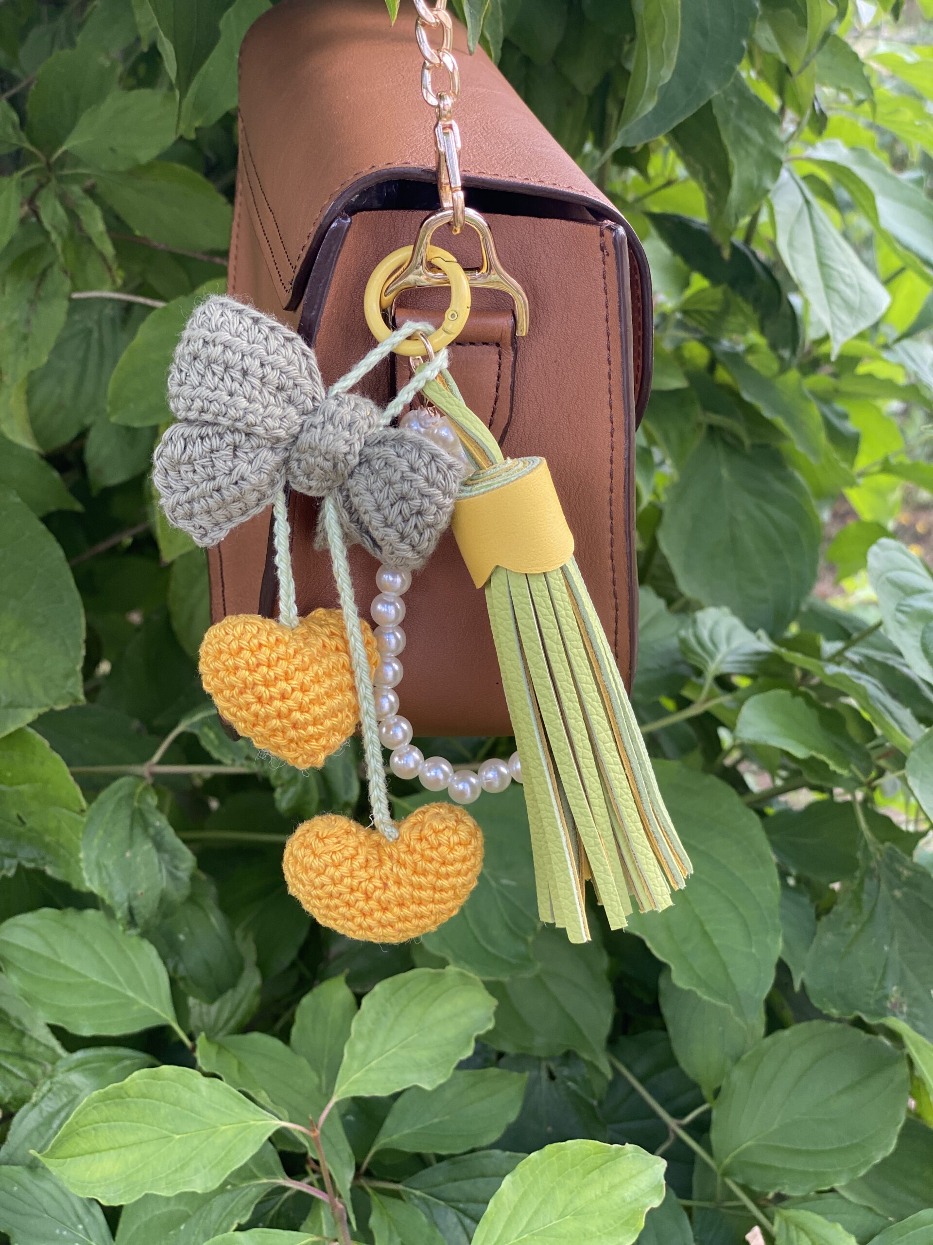 Bijou de sac Cherry on the sac citron & vert – Image 3