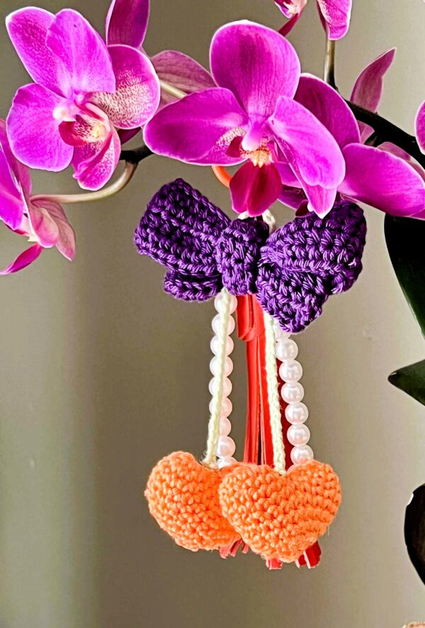 Cherry on the sac orange & violet