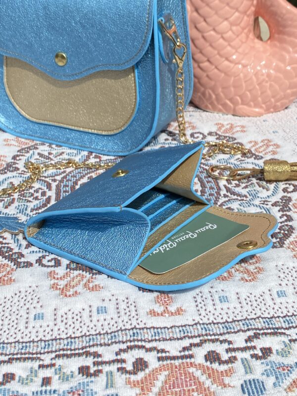 Portefeuille Mary bleu irisé – Image 5