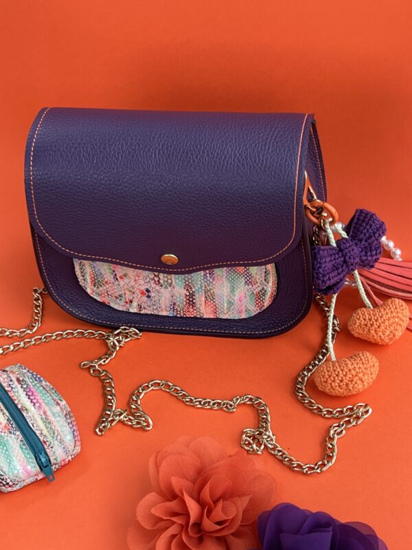 Sac à main Poppins violet – Image 3