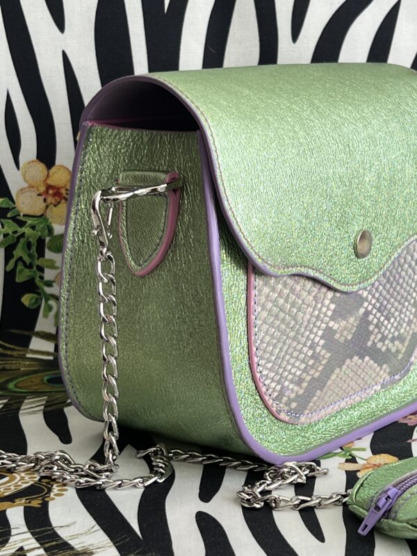 Sac Poppins Vert Irisé – Image 3