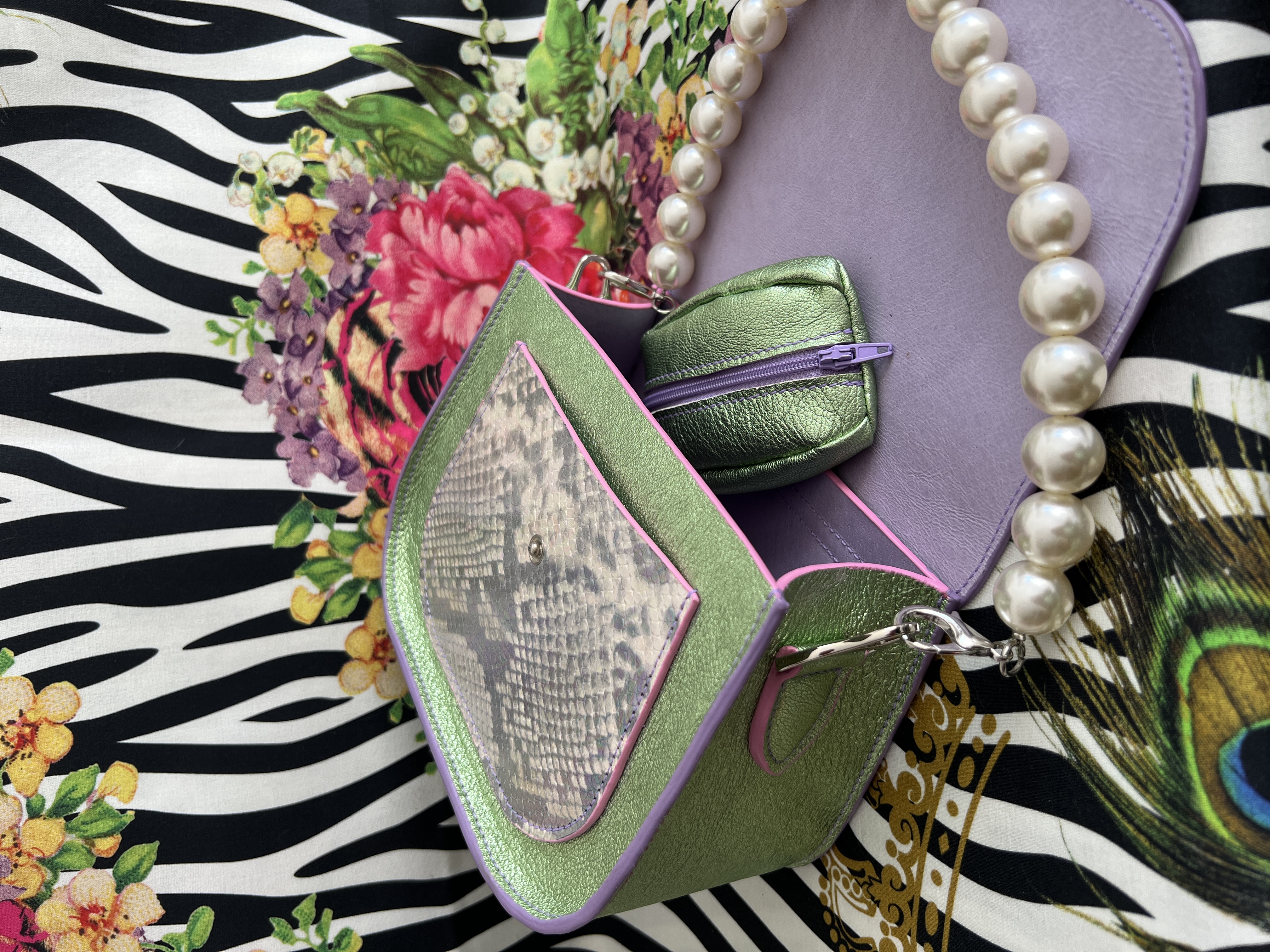 Sac Poppins Vert Irisé – Image 4
