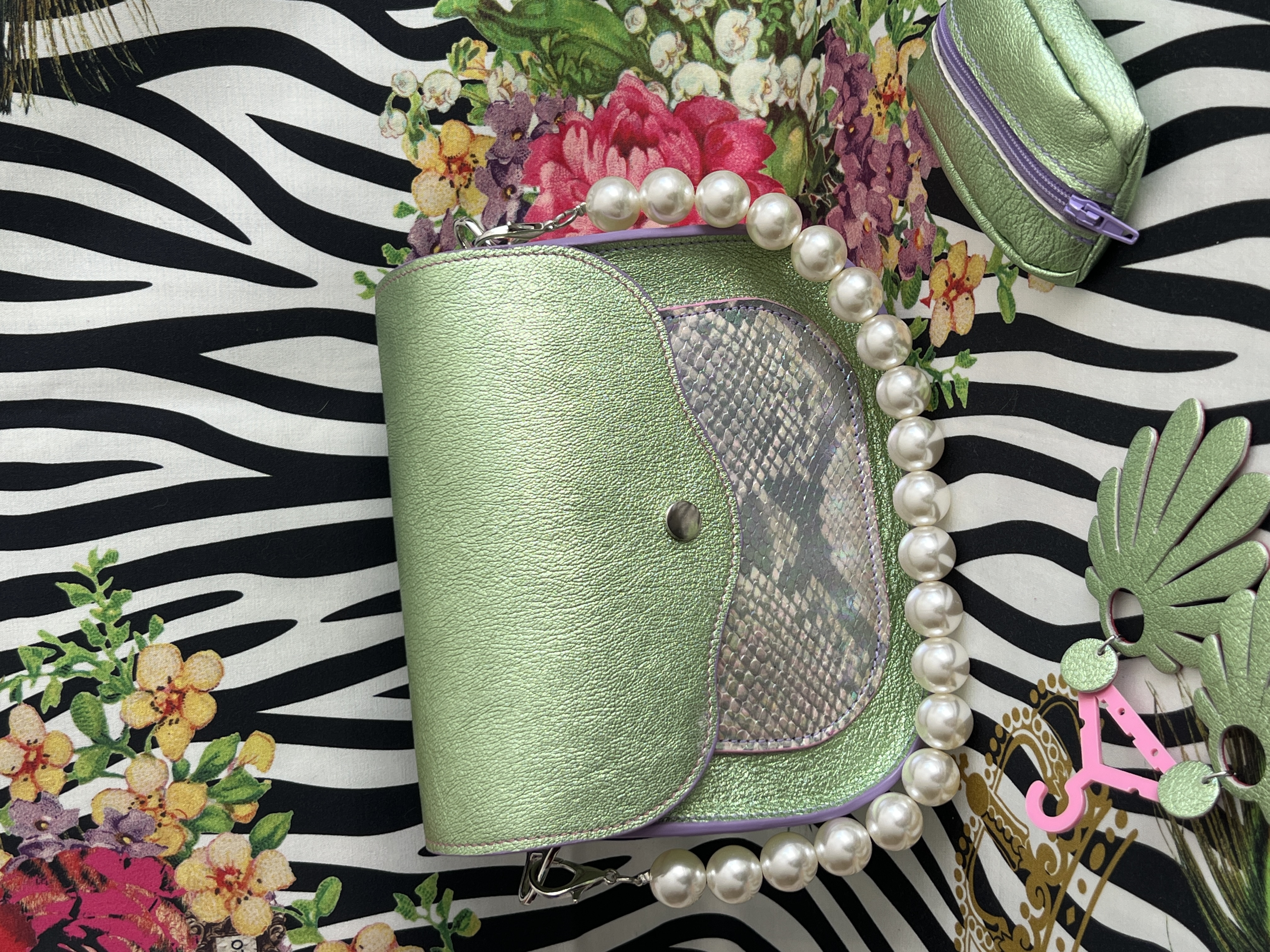 Sac Poppins Vert Irisé – Image 8