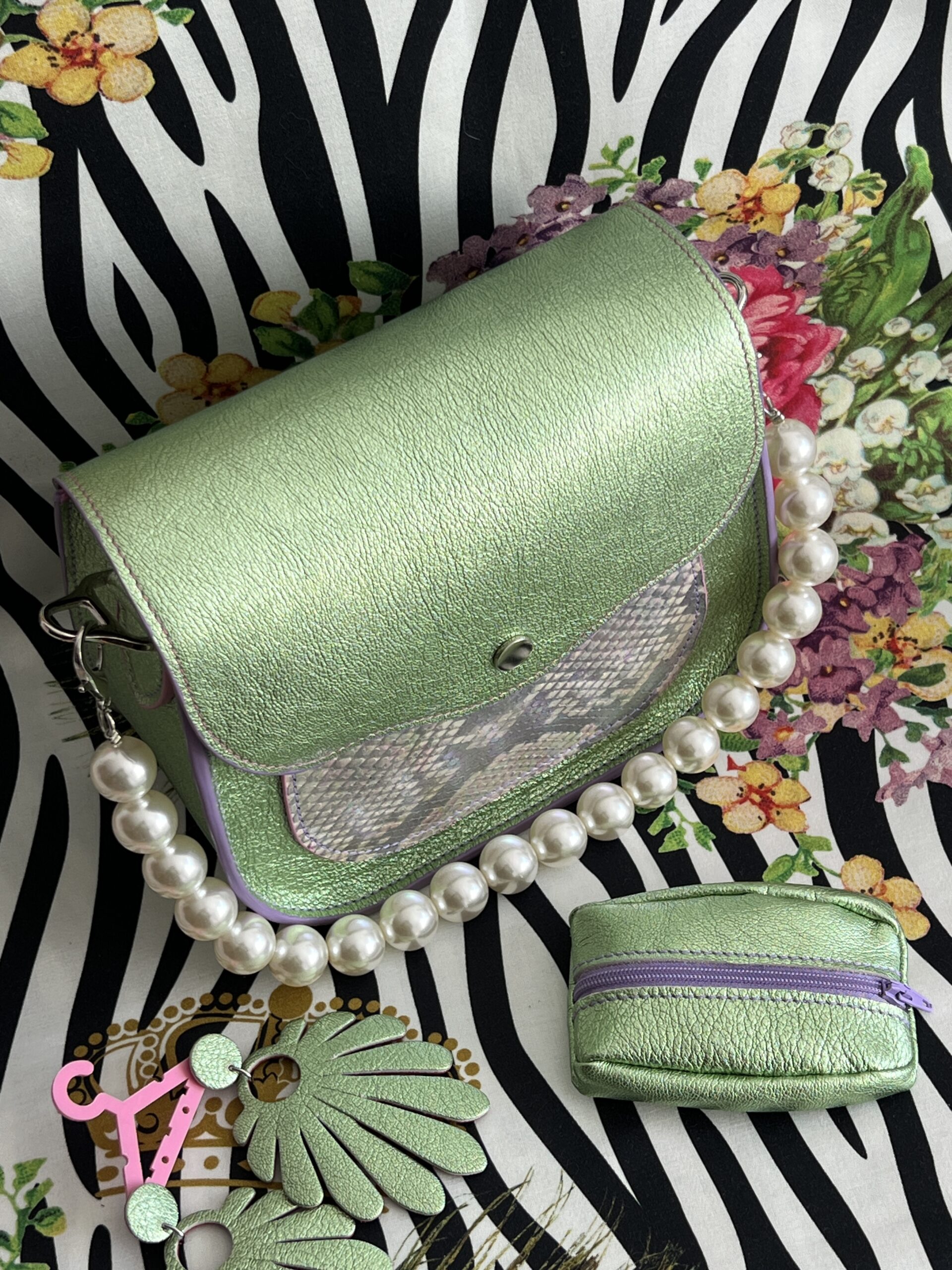 Sac Poppins Vert Irisé – Image 5