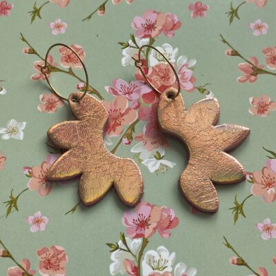 Créoles feuilles pêche holographique