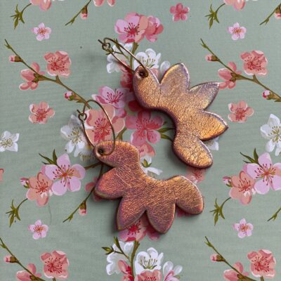 Créoles feuilles pêche holographique