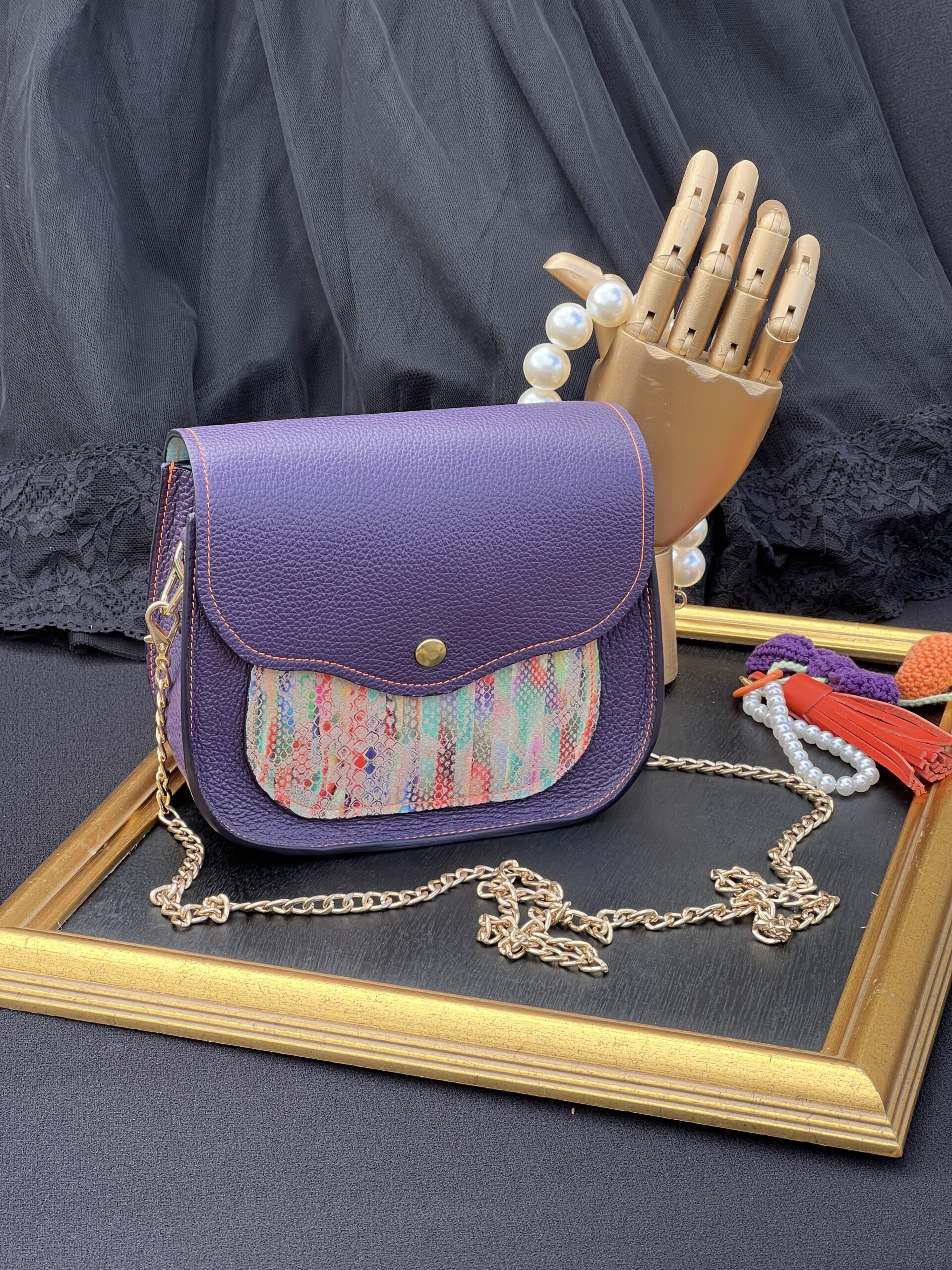 Sac à main Poppins violet – Image 2