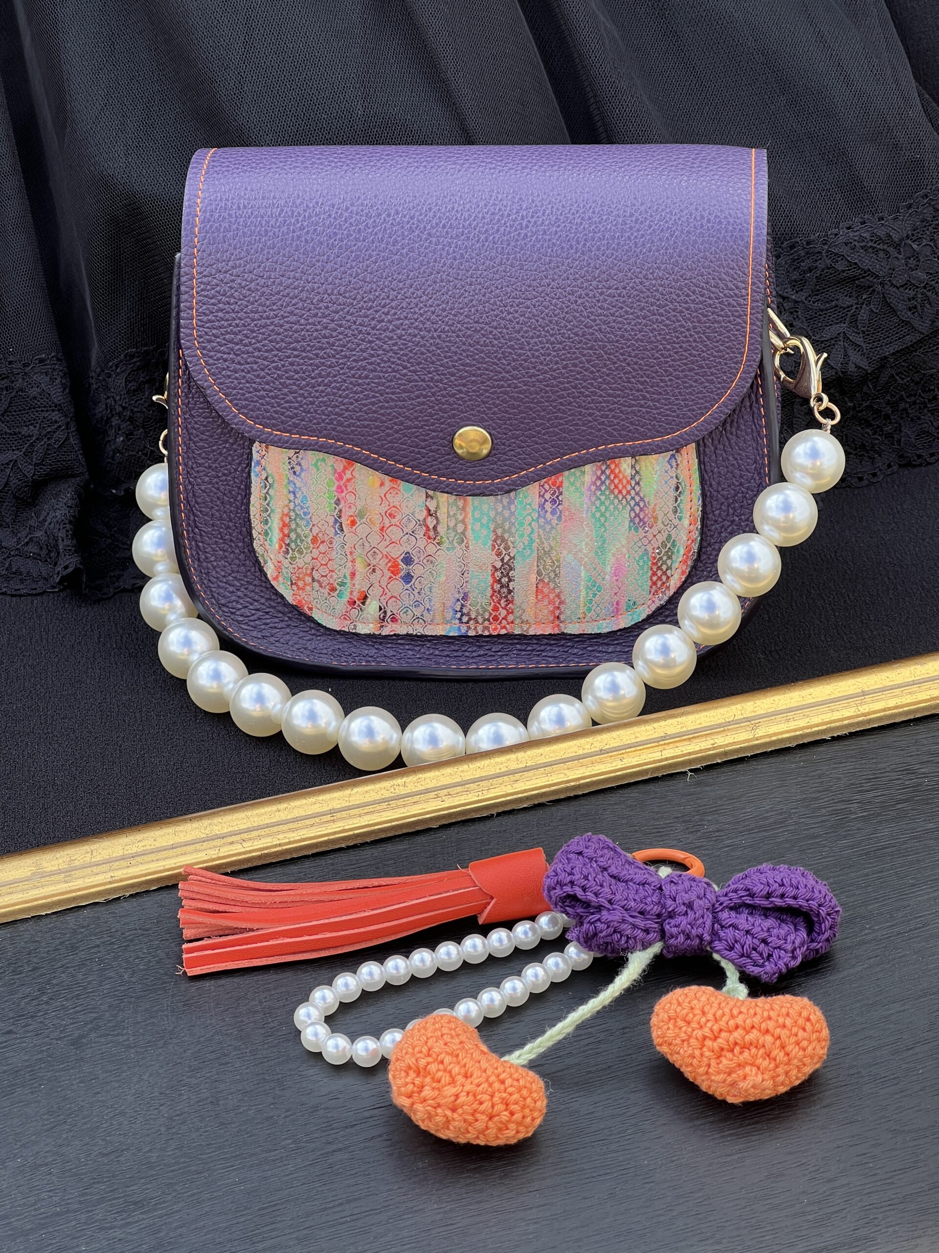 Sac à main Poppins violet – Image 4