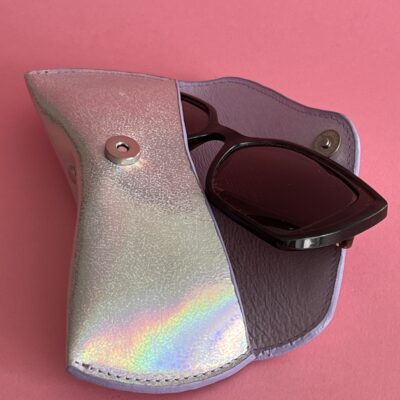 Etui à lunettes Charlie Argenté holographique