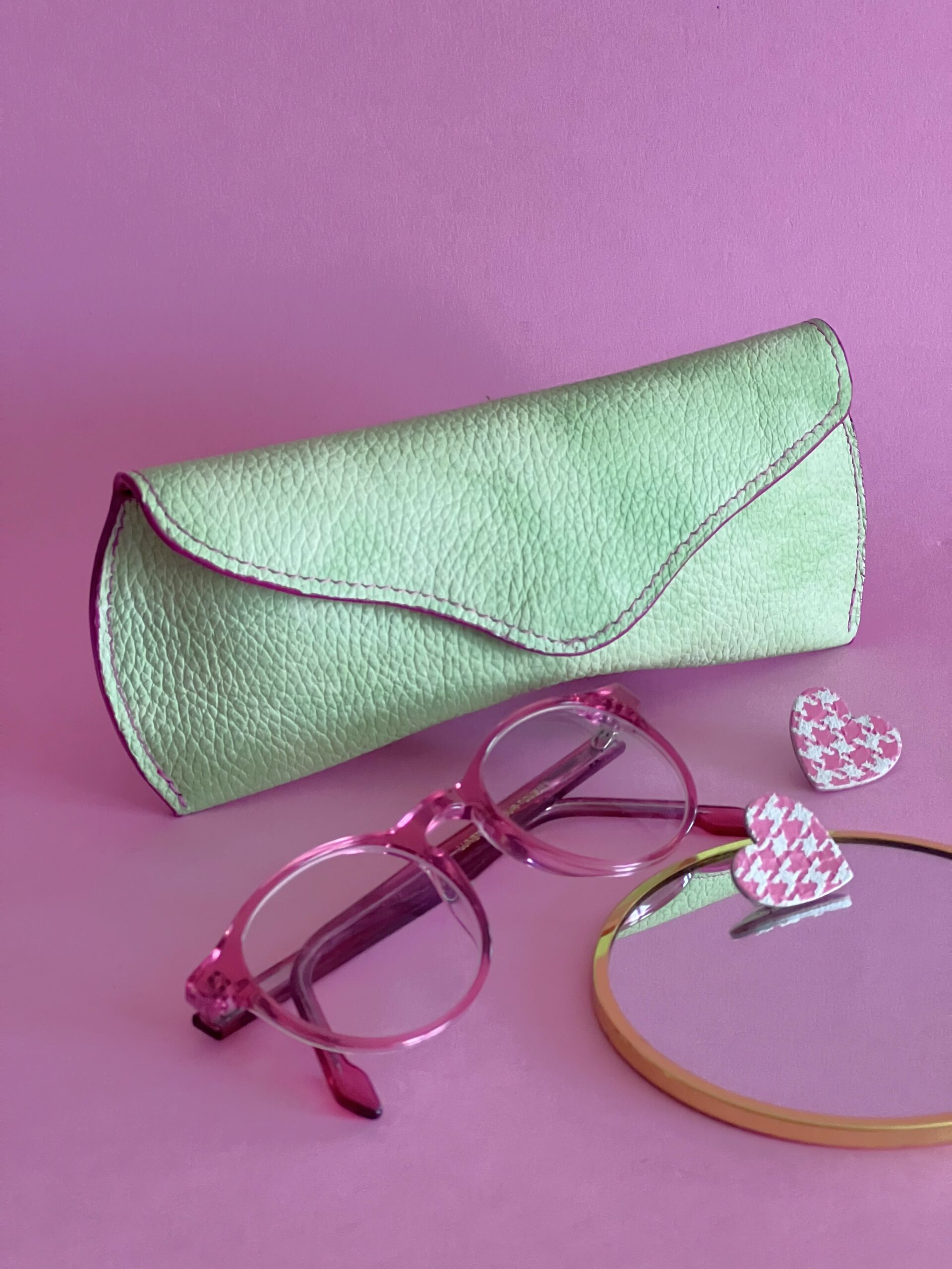 Etui à lunettes Charlie vert pomme