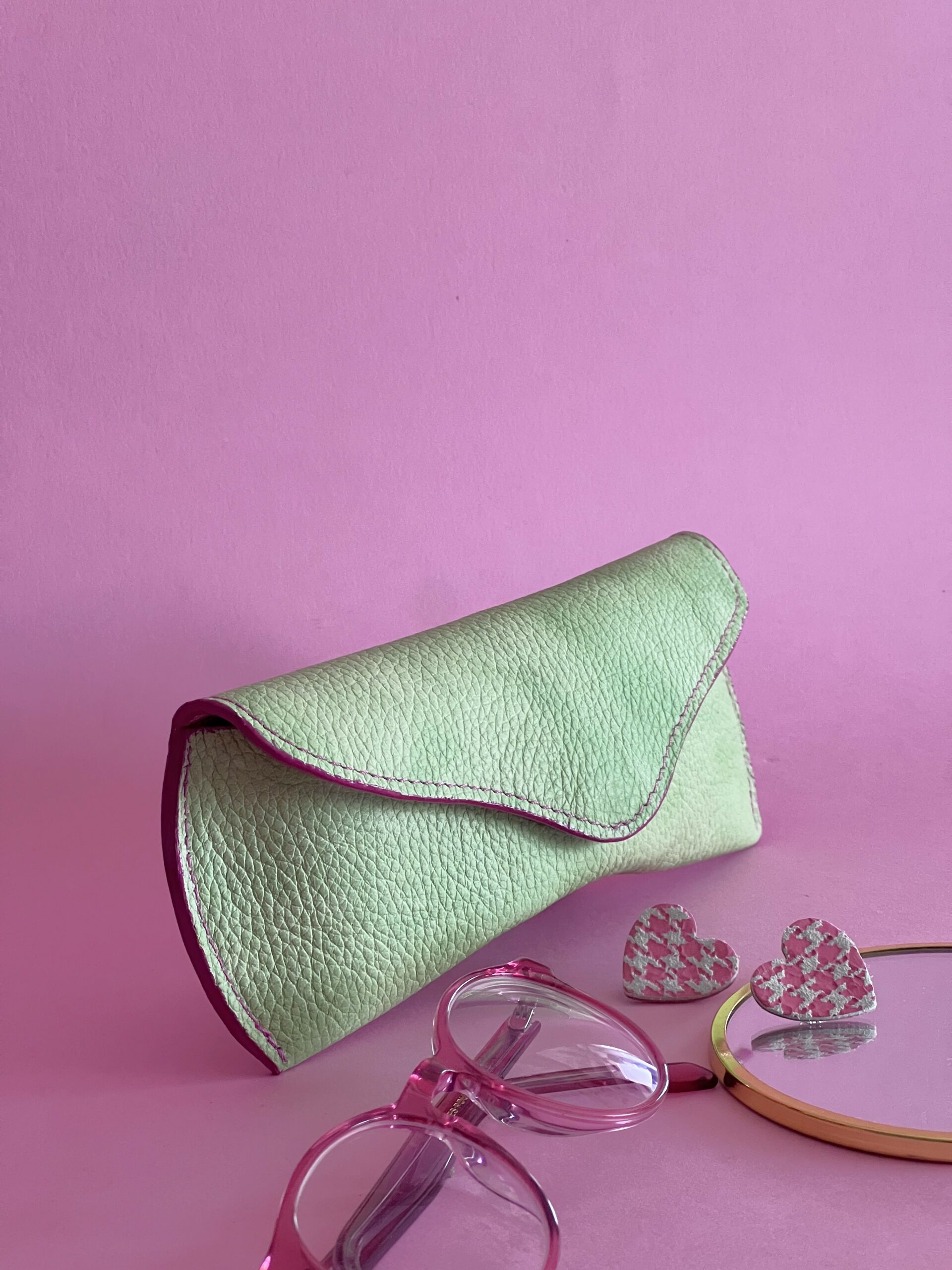 Etui à lunettes Charlie vert pomme – Image 2