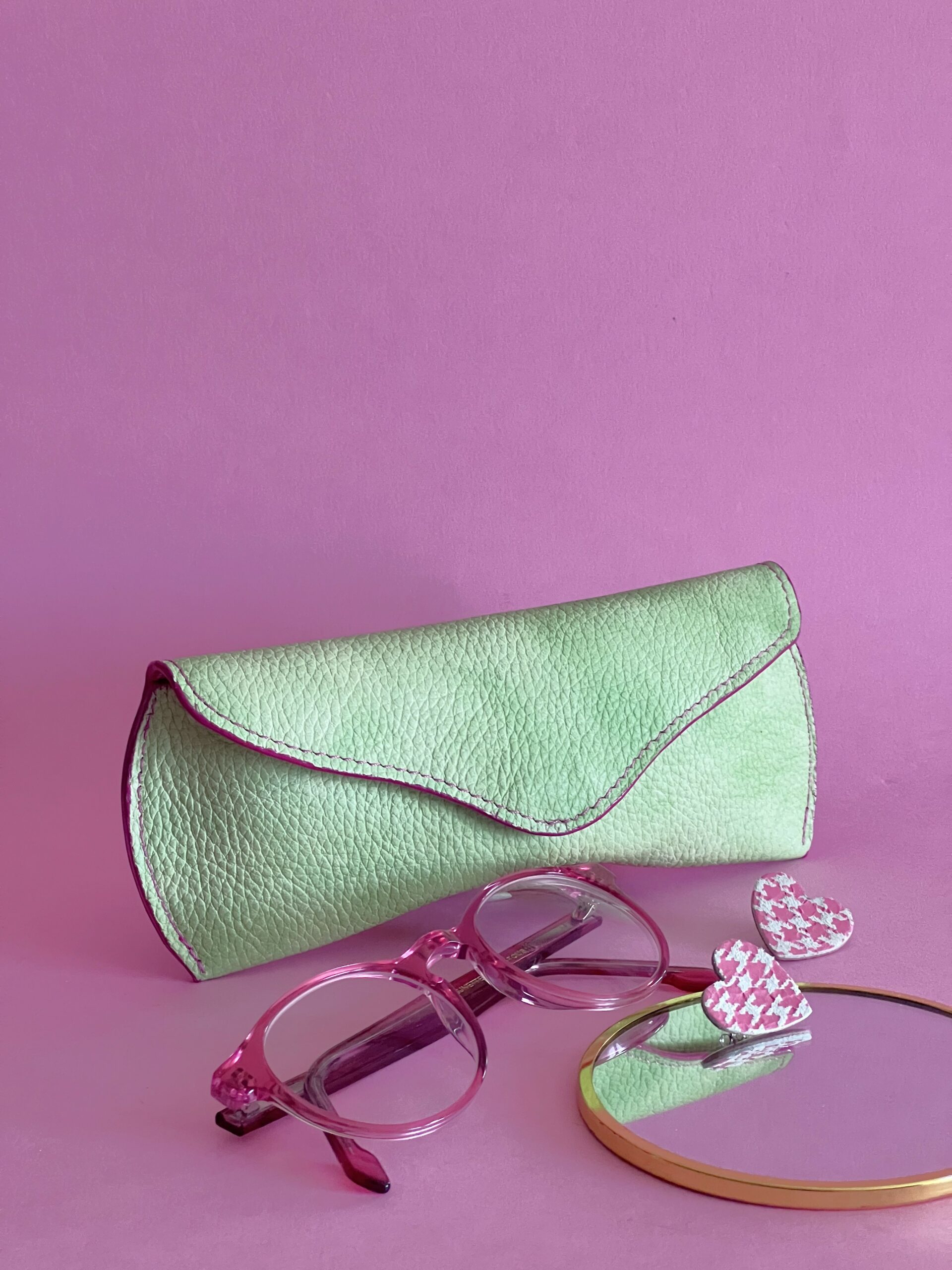 Etui à lunettes Charlie vert pomme – Image 3